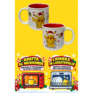 Tazza in Ceramica Pikachu Natale Pokémon Modello Mug 414 Ml - 83077