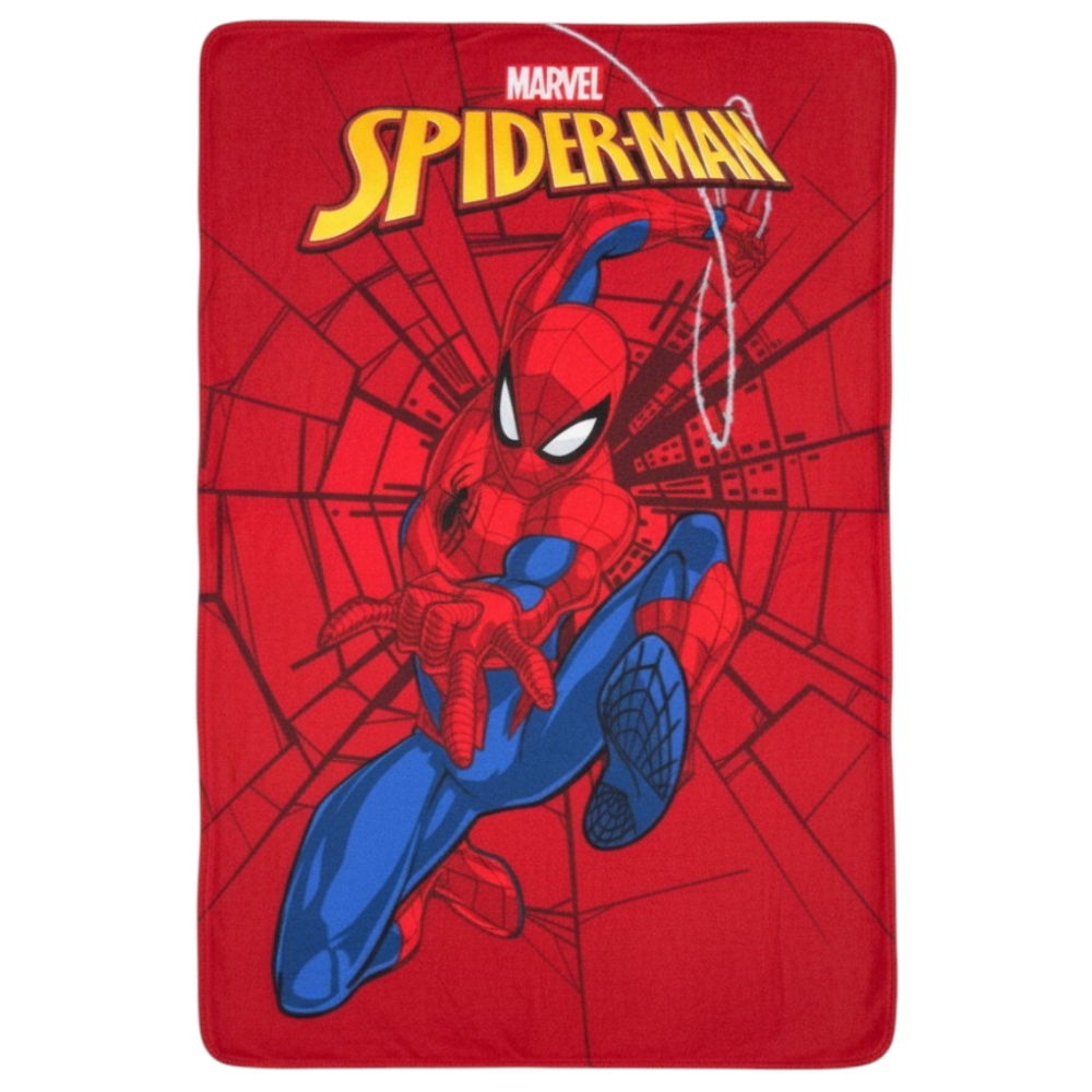 Plaid Spiderman MARVEL Coperta in Pile 220 Gsm 100 X 140 CM per Bambini - Je12229gf