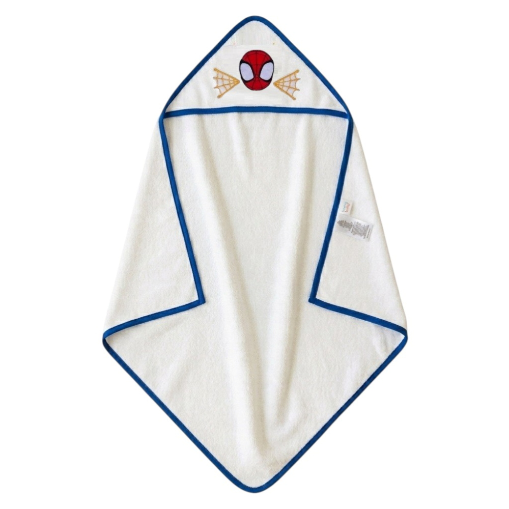Accappatoio Triangolo Spidey MARVEL Neonato Bambino Asciugamano in Cotone - Spm1631blu