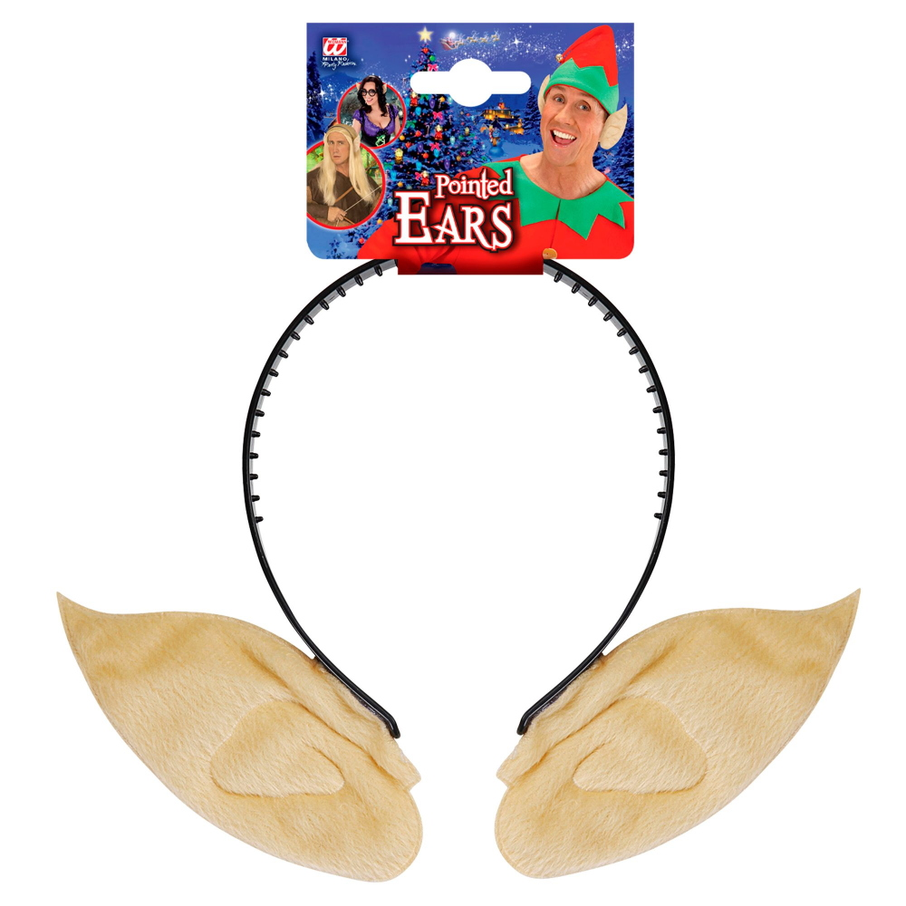 Cerchietto Orecchie Appuntite per Elfo Accessori Travestimento Costume Carnevale Natale- 8004m