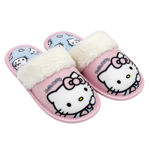 Pantofole Invernali Hello Kitty Sanrio Antiscivolo Ciabatte a Punta Chiusa - 7413