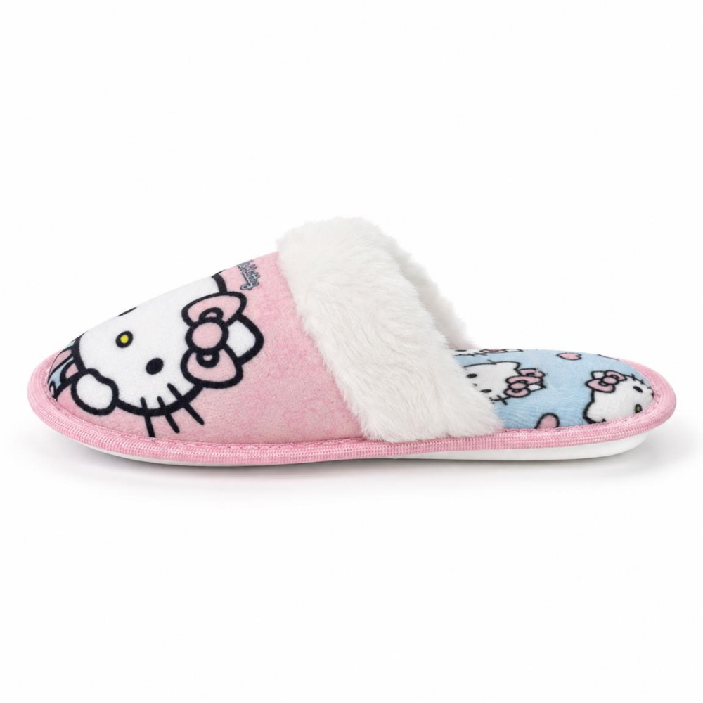 Pantofole Invernali Hello Kitty Sanrio Antiscivolo Ciabatte a Punta Chiusa - 7413