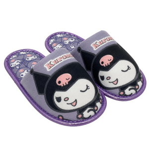 Pantofole Invernali Kuromi Sanrio Antiscivolo Ciabatte a Punta Chiusa - 7414
