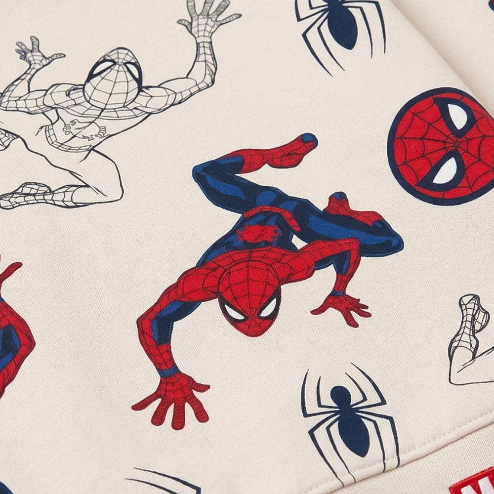 Felpa Spiderman MARVEL Bambino in Misto Cotone Garzato Maglia Felpata - 3508