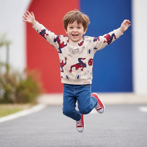 Felpa Spiderman MARVEL Bambino in Misto Cotone Garzato Maglia Felpata - 3508