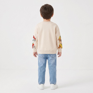 Felpa Paw Patrol Bambino in Misto Cotone Garzato Maglia Felpata - 3551