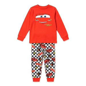 Pigiama Manica Lunga Cars DISNEY in Caldo Cotone Maglia e Pantaloni - 3576