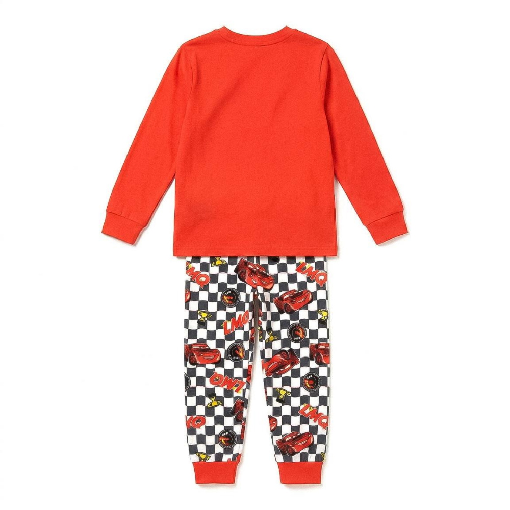 Pigiama Manica Lunga Cars DISNEY in Caldo Cotone Maglia e Pantaloni - 3576