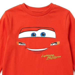 Pigiama Manica Lunga Cars DISNEY in Caldo Cotone Maglia e Pantaloni - 3576