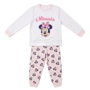Pigiama Manica Lunga Minnie DISNEY in Caldo Cotone Maglia e Pantaloni - 3577