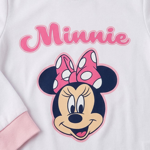 Pigiama Manica Lunga Minnie DISNEY in Caldo Cotone Maglia e Pantaloni - 3577
