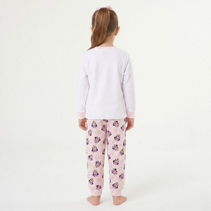 Pigiama Manica Lunga Minnie DISNEY in Caldo Cotone Maglia e Pantaloni - 3577