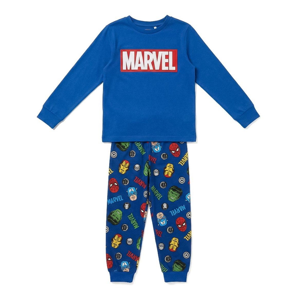 Pigiama Manica Lunga Avengers MARVEL in Caldo Cotone Maglia e Pantaloni - 3616