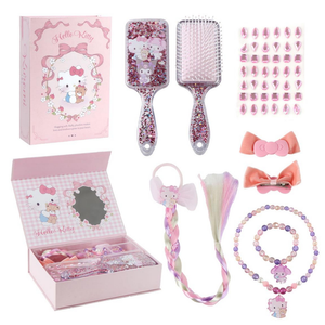 Set Accessori Hello Kitty Sanrio 6 Pezzi Accessori Capelli Bigiotteria - 4195