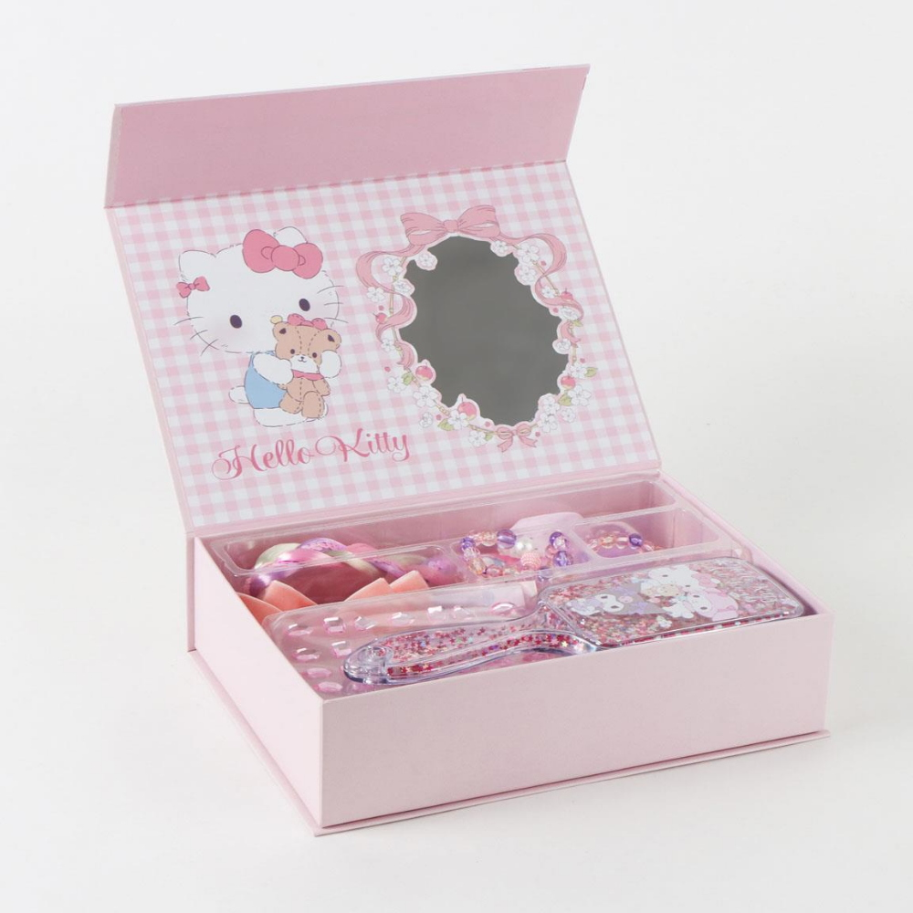 Set Accessori Hello Kitty Sanrio 6 Pezzi Accessori Capelli Bigiotteria - 4195