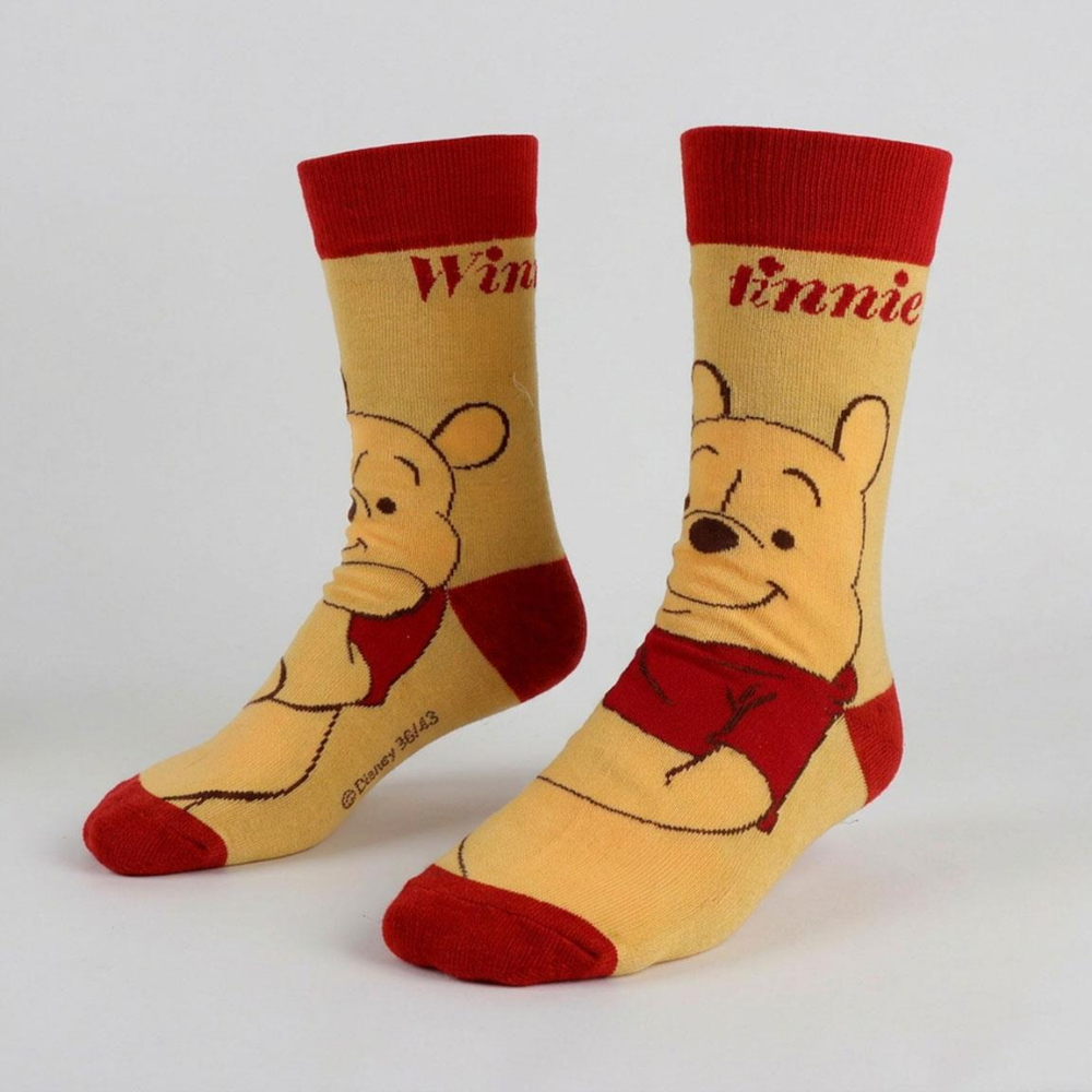 Calzini per Adulti Winnie the Pooh 3 Paia in Misto Cotone in Confezione Regalo T.u. 36/43 - 3826
