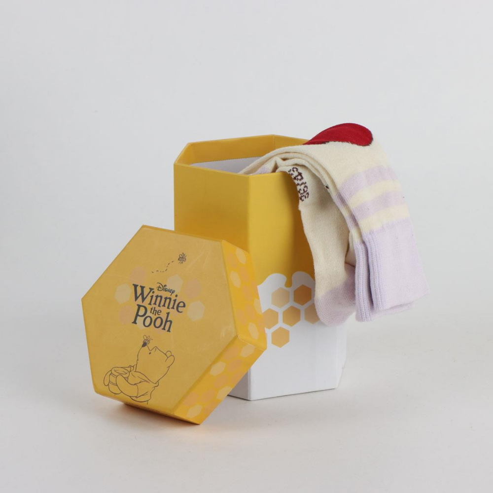 Calzini per Adulti Winnie the Pooh 3 Paia in Misto Cotone in Confezione Regalo T.u. 36/43 - 3826