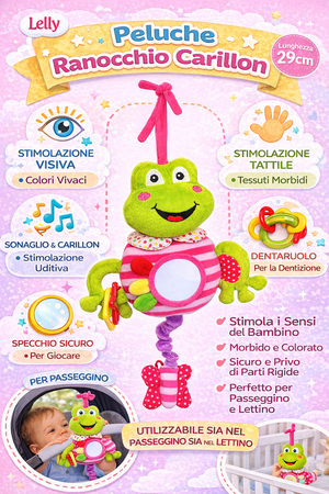 Peluche Carillon Ranocchio Neonato Cm. 29 Venturelli - 785111/1
