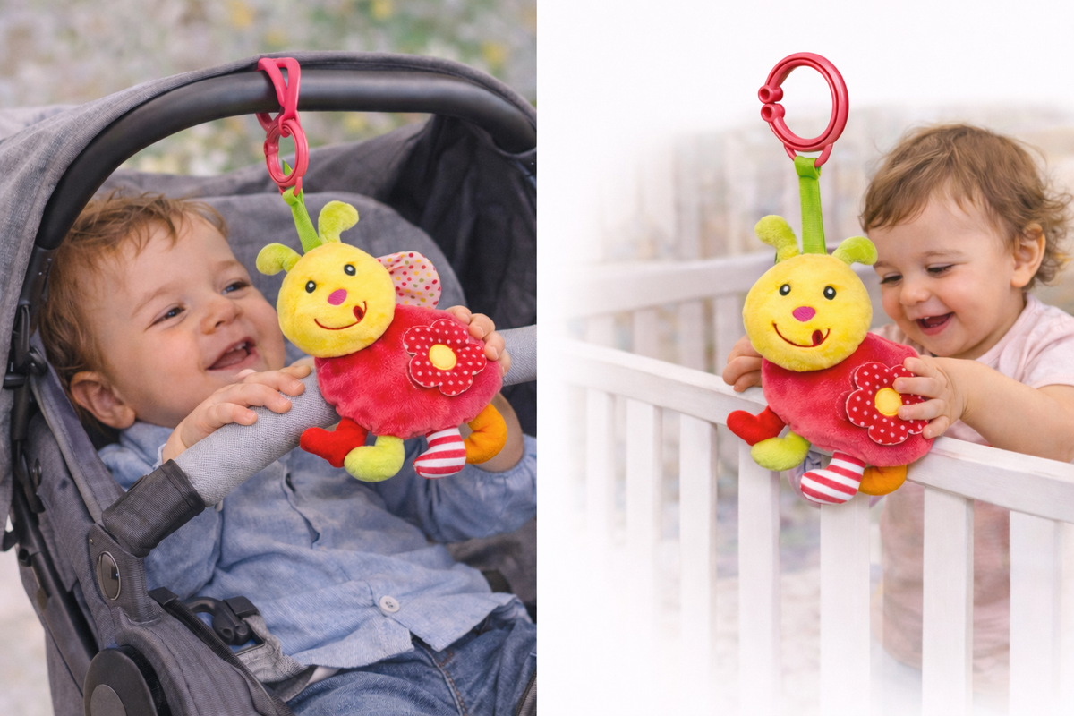 Peluche Coccinella con Giochi Neonato Cm. 29 Venturelli - 785114/1