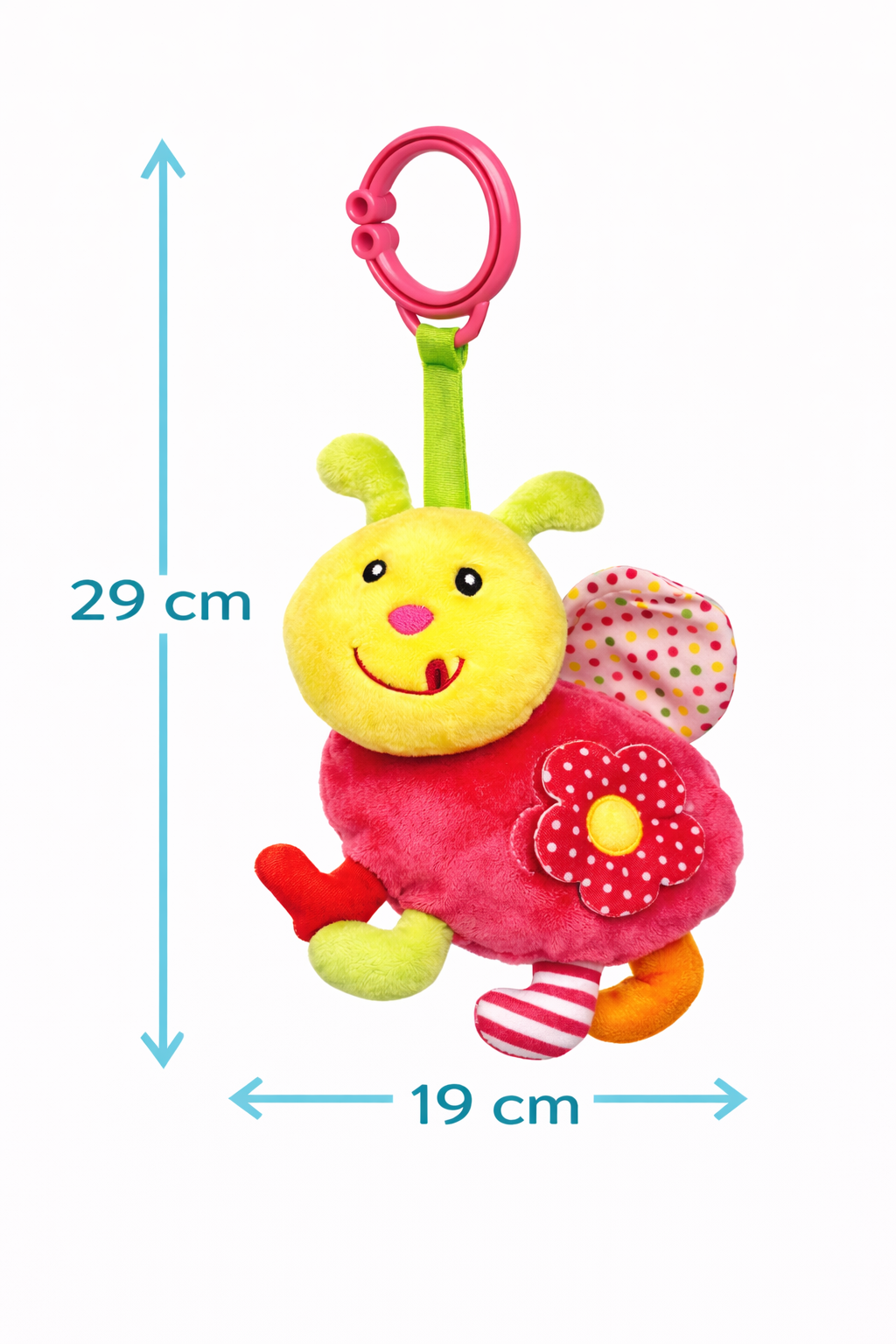 Peluche Coccinella con Giochi Neonato Cm. 29 Venturelli - 785114/1
