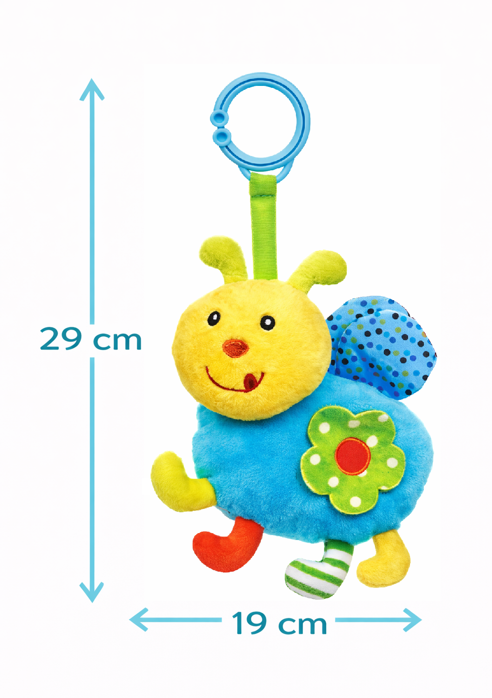 Peluche Coccinella con Giochi Neonato Cm. 29 Venturelli - 785114/2