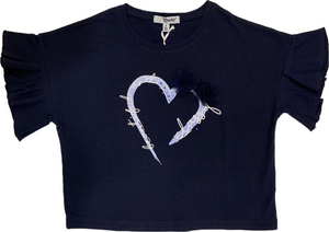 T-Shirt Yours Manica Corta Bianco Bambina 3/7 Anni - Y8143