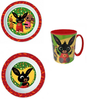 Set Pappa Bing Bunny Coniglietto 2 Piatti +tazza  Bambino - Tazzapiatti/bing