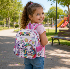 Zaino Asilo Poppies Surprise Unicorn Scuola Bambina Cm.29x25x11-20216
