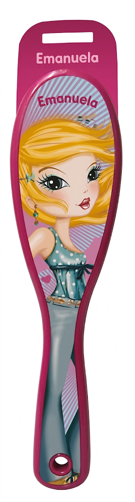 Spazzola per Capelli Top Model Emanuela in Plastica
