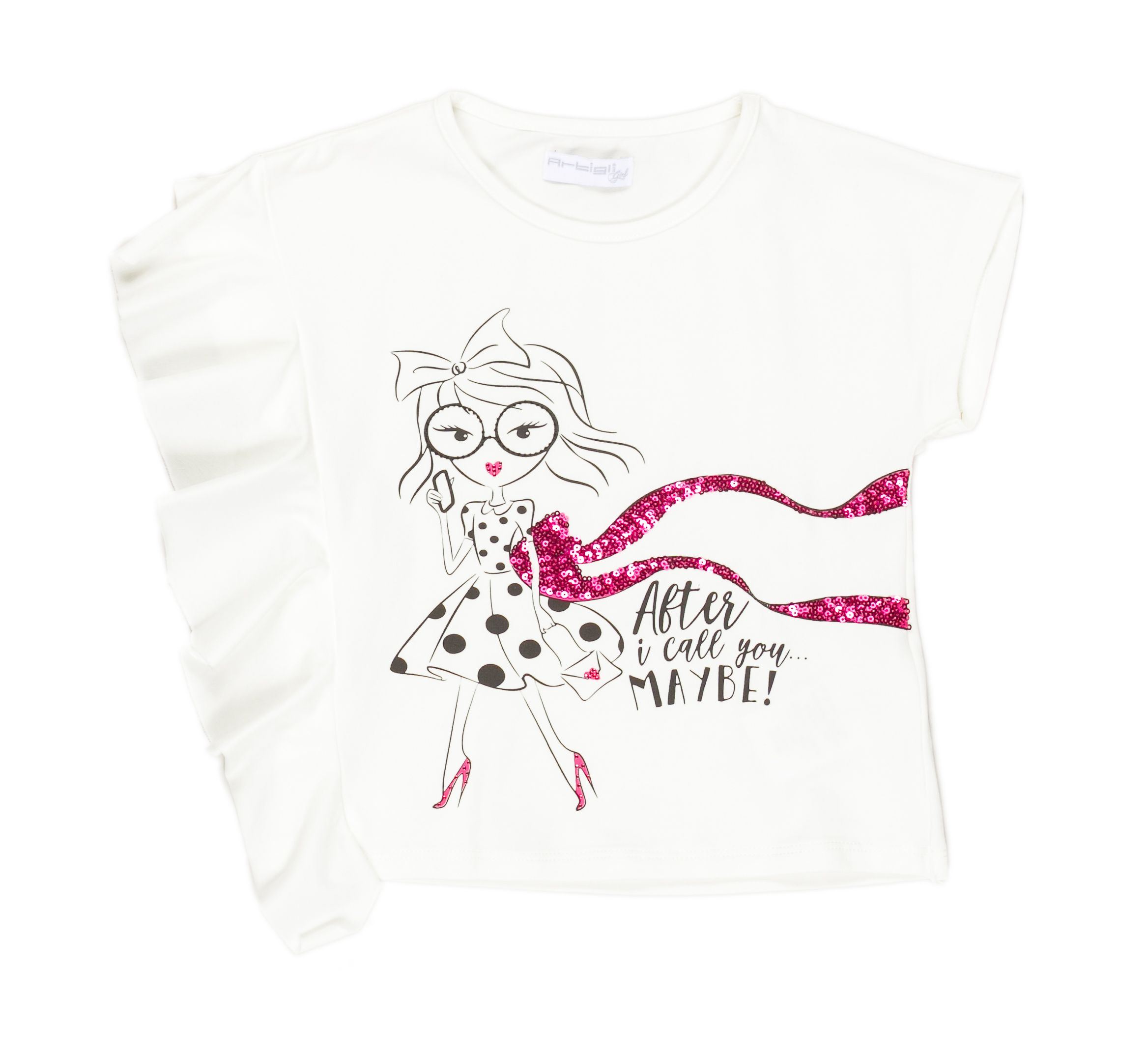 T-Shirt Maglietta Artigli Girl Bambina Taglie 3/7 Anni-A12678