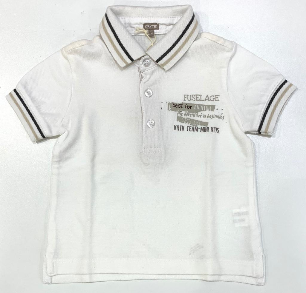 Polo M.c. Krytik T-Shirt Neonato 9/30 Mesi Bianco-69172
