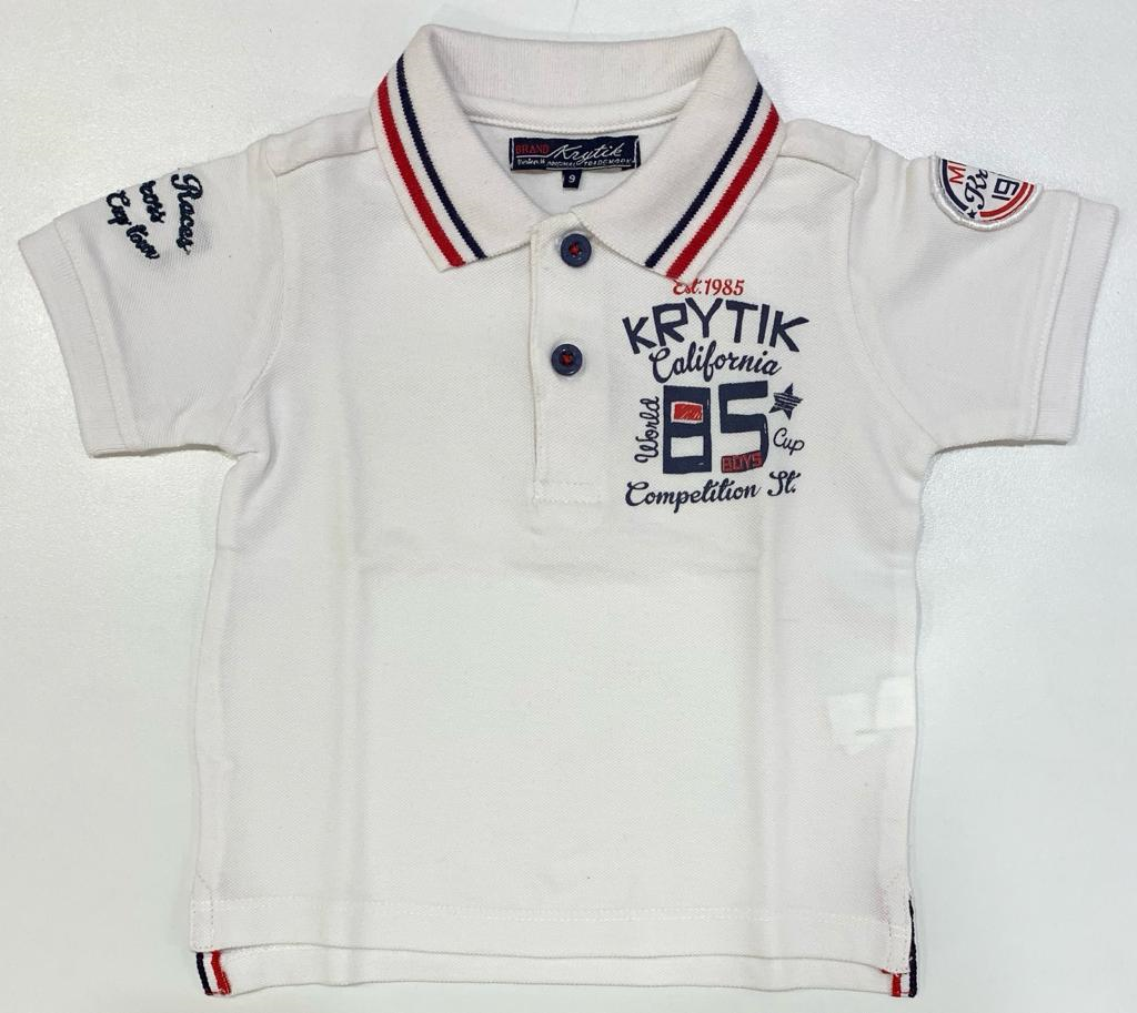Polo M.c. Krytik T-Shirt Neonato 9/12 Mesi Bianco-79224