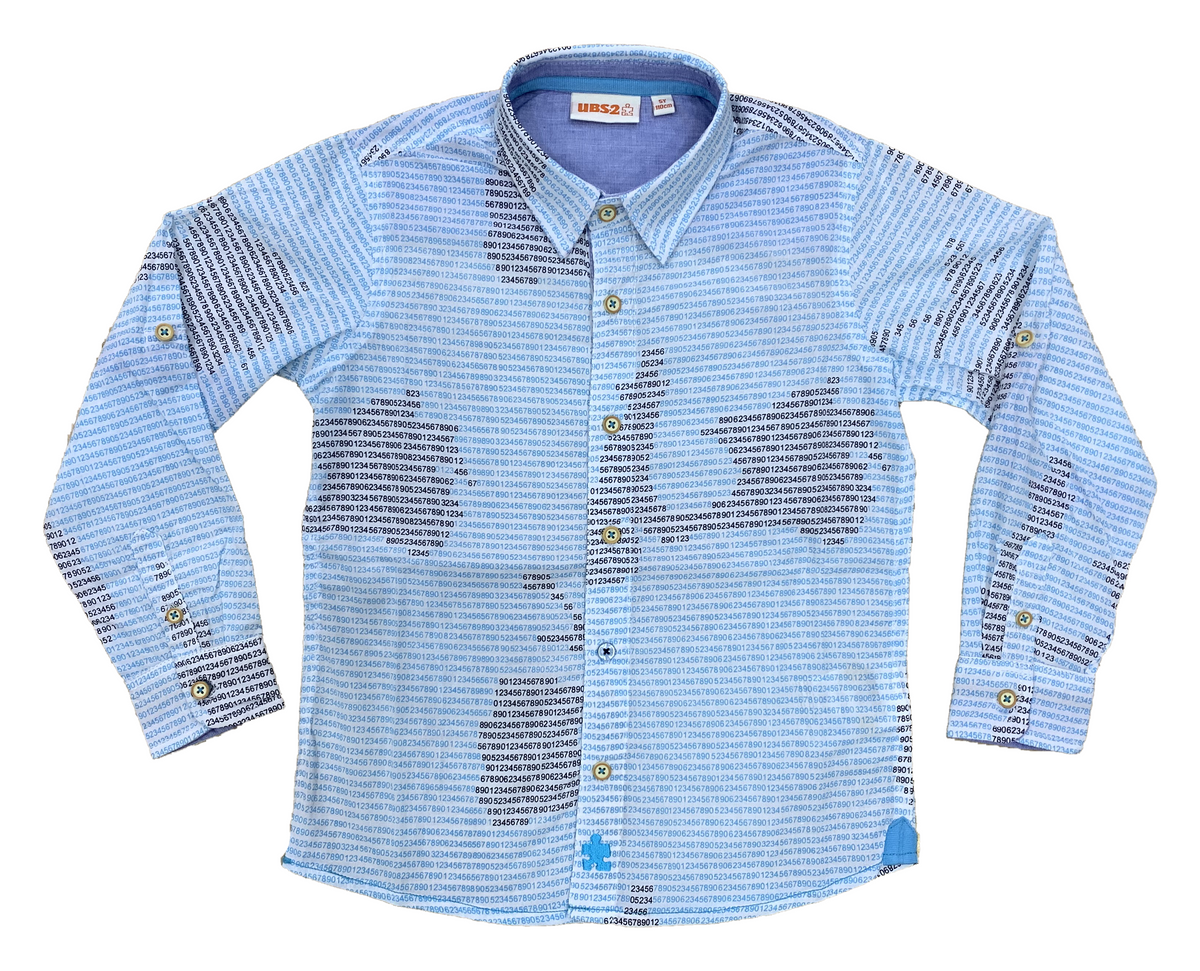 Camicia M.l. Bambino Ubs2 Taglie 4/14 Anni 100%co-0428