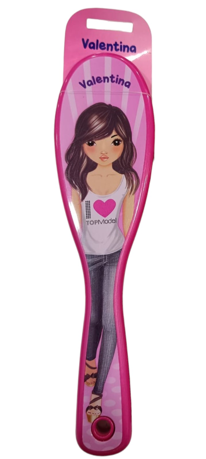 Spazzola per Capelli Top Model Valentina in Plastica