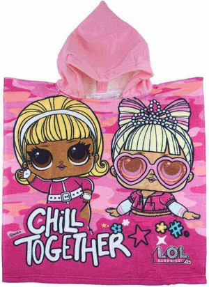 Poncho Mare Lol Surprise Asciugamano Accappatoio Microcotone Cm110x55 100%pl- lo 0075
