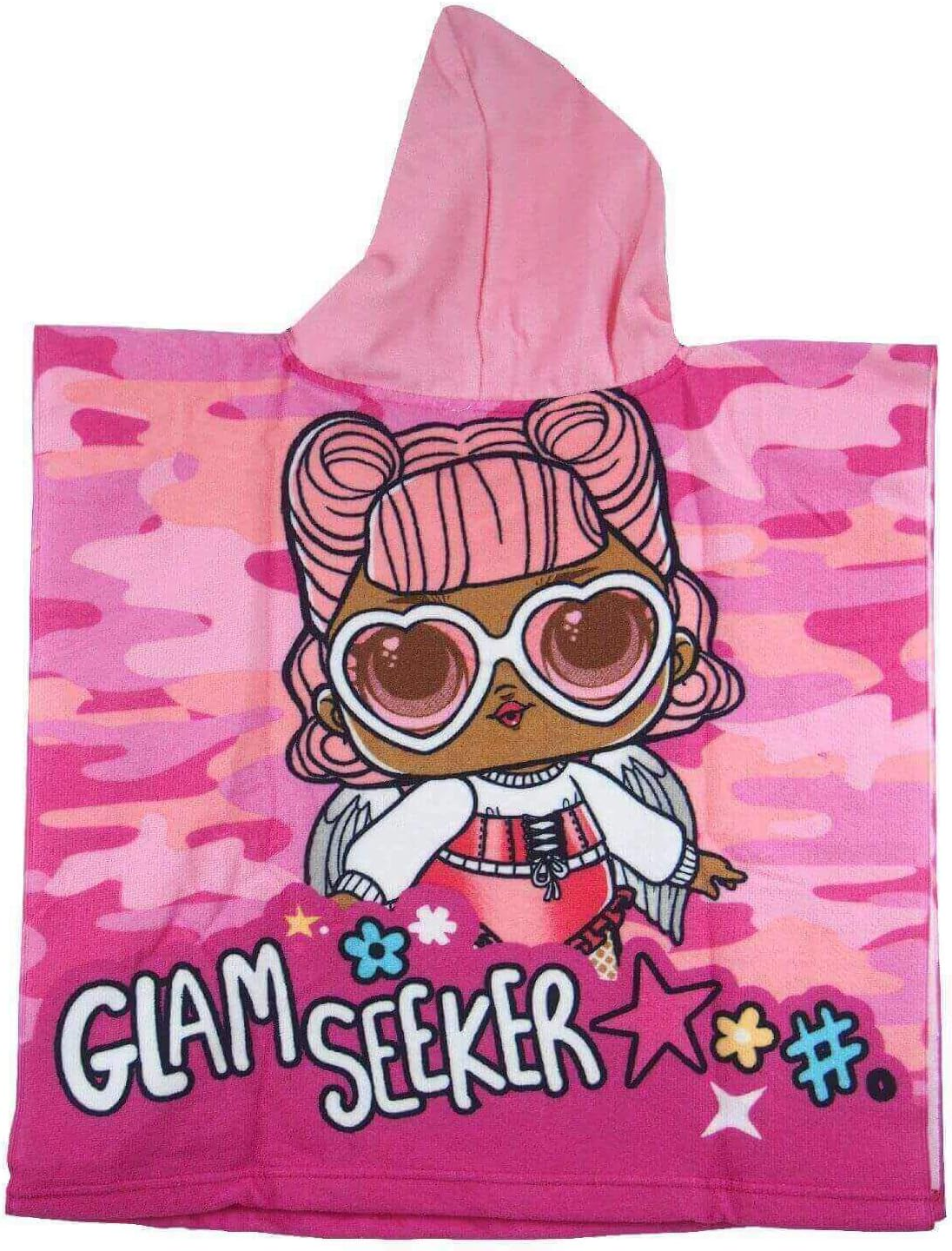 Poncho Mare Lol Surprise Asciugamano Accappatoio Microcotone Cm110x55 100%pl- lo 0075