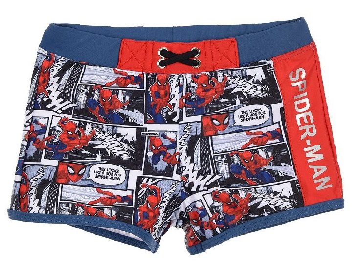 Costume Mare Spiderman Uomo Ragno MARVEL Parigamba Pantaloncino Bambino 3/8 Anni - Et1701blu