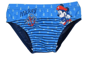 Costume Mare Mickey Mouse DISNEY Topolino Slip Mutandina Neonato 12/36 Mesi-Et0019blu