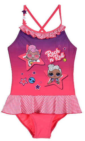 Costume Mare Lol Surprise Intero Bambina 5/10 Anni-Et1916rosa
