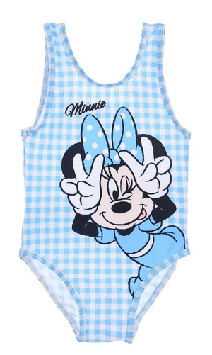 Costume Mare Minnie Mouse DISNEY Intero Neonata Bambina 12/36 Mesi-Et0027azzurro