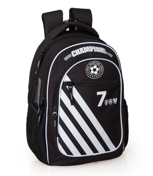 Zaino Scuola Juventus Campioni Bianconeri per Carrello Portazaino Bambino Cm.41x28x18 con Omaggio-98413