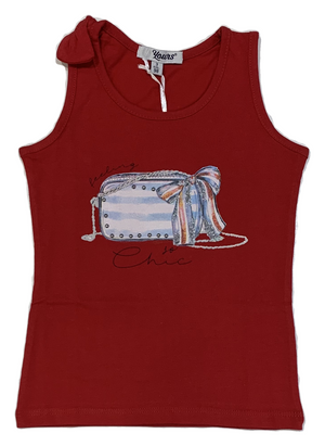 Canotta Yours Baby Rosso Bambina 3/7 Anni -Y8155/r