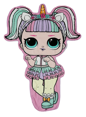 Telo Mare Lol Surprise Unicorn Sagomato in Microcotone Cm.140x70 100%pl-Lol0058