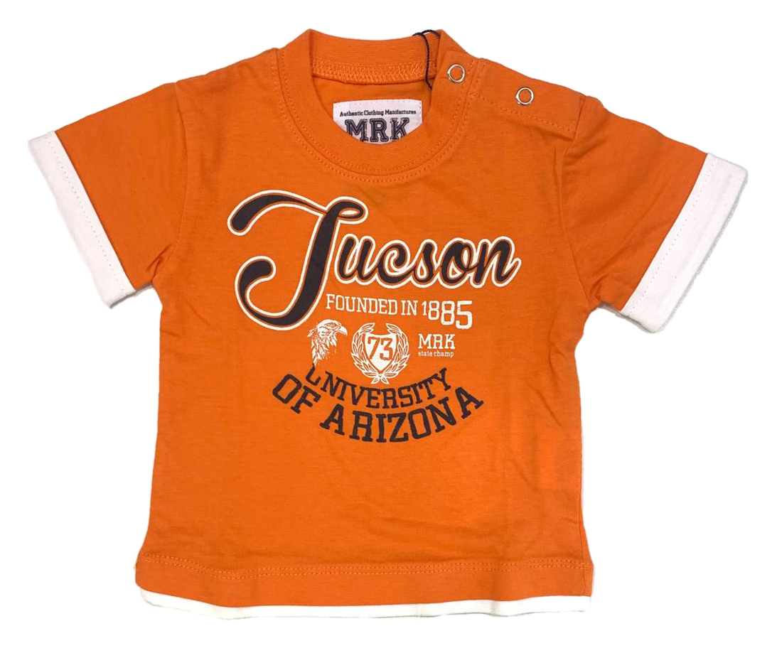 T-Shirt M.c. Mrk Neonato 6/9 Mesi Arancione - 317513