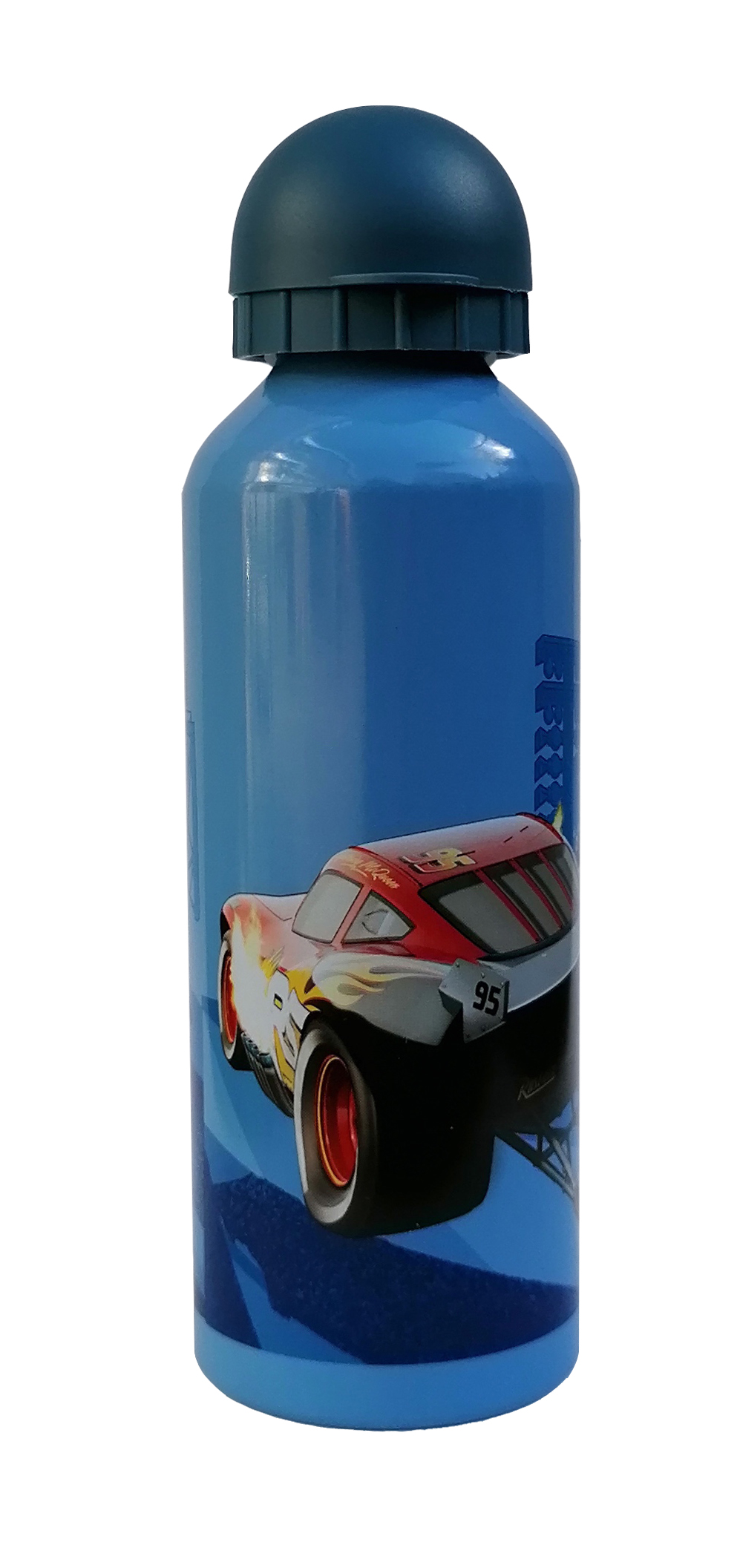 Borraccia in Alluminio Cars Disne Pixar Saetta Mcqueen con Beccuccio e Coperchio 500 Ml - Cr21047/b