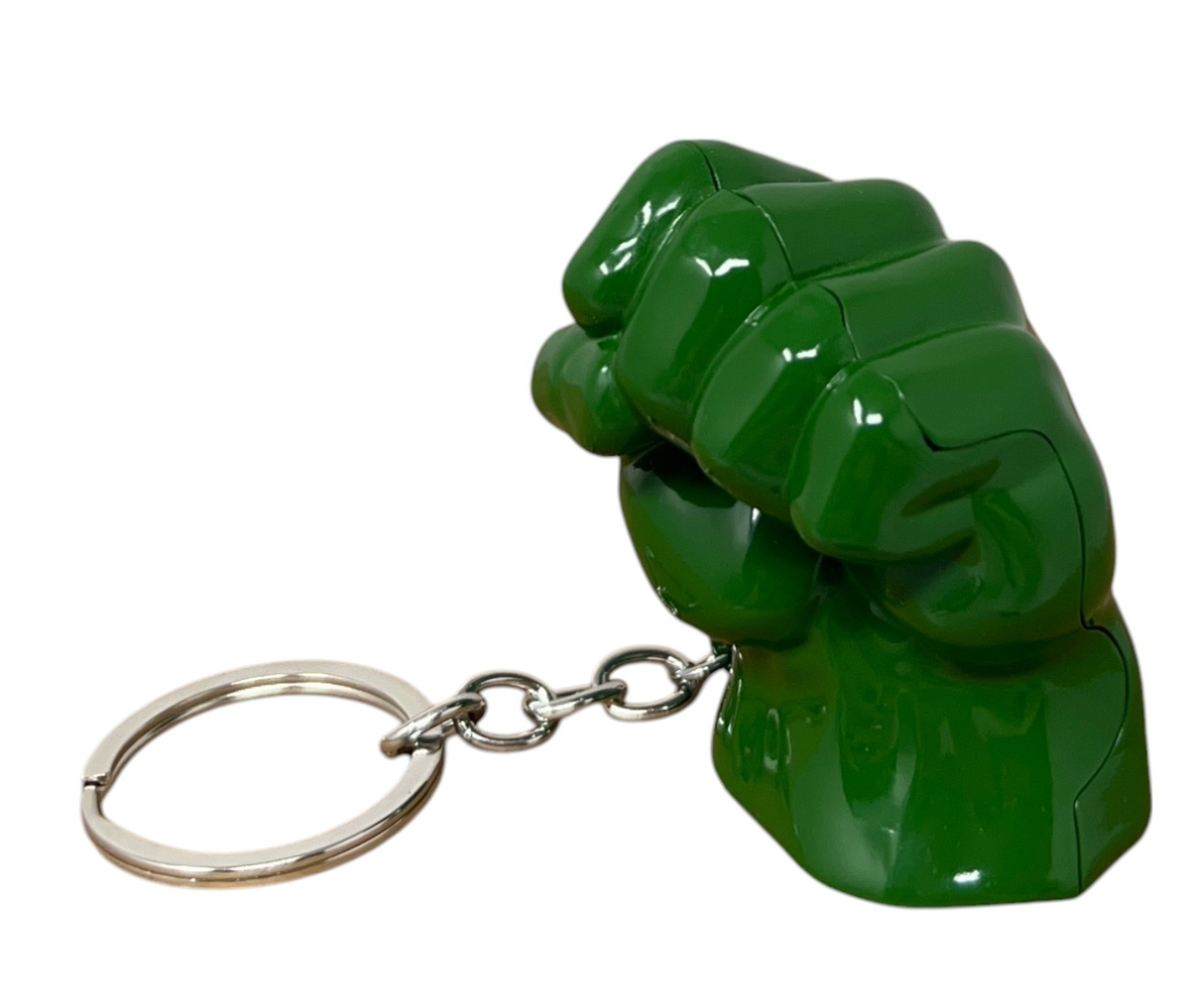 Portachiavi Hulk Avengers MARVEL in Metallo Smaltato Ciondolo Pugno per Zaino Borsa in Blister - Mv15586