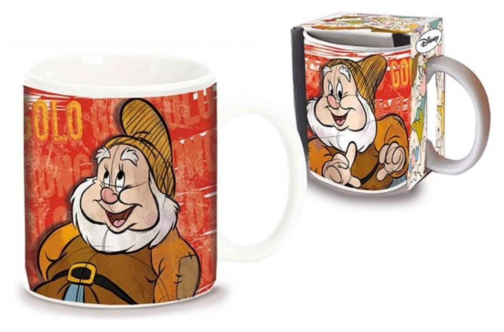 Tazza Gongolo Sette Nani DISNEY in Ceramica Mug in Confezione Regalo - D00984mc