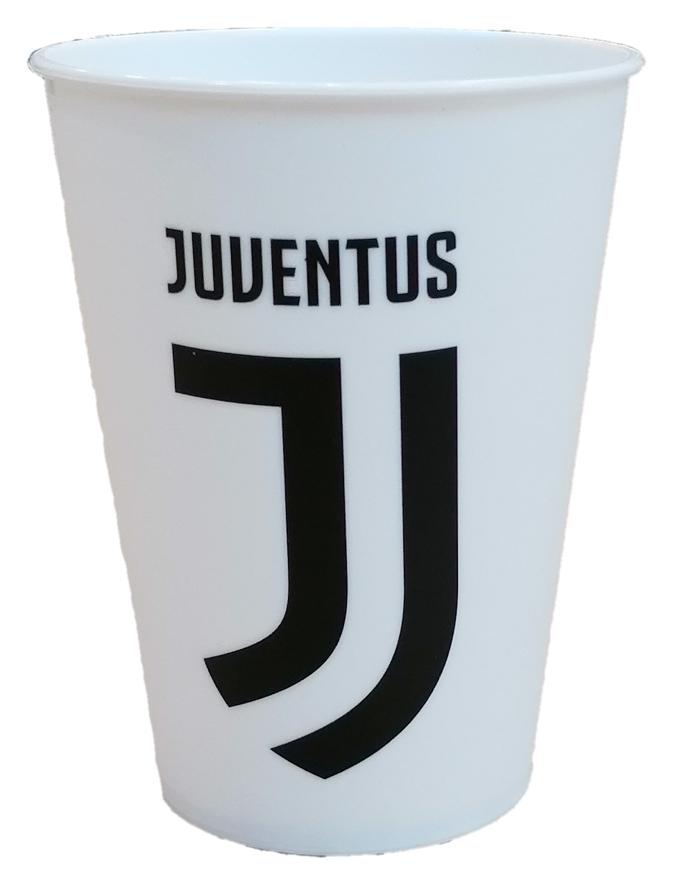 2 Bicchieri Juventus Campioni Bianconeri Plastica Ml.260 Cm. 10x7,5 - C02jv X 2