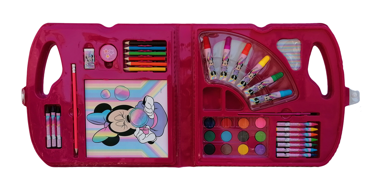 Valigetta Colori Mickey Mouse DISNEY Topolino 30 Pezzi in Confezione Regalo Tempo Libero Bambino - Mic0650