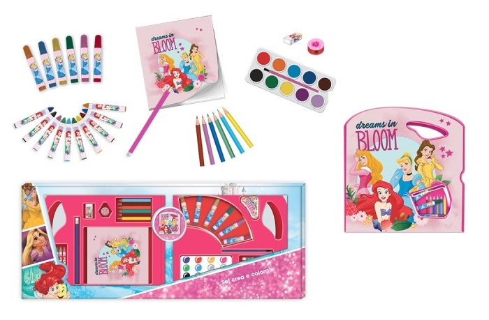 Valigetta Colori Principesse DISNEY 30 Pezzi in Confezione Regalo Tempo Libero Bambina - Pr0650